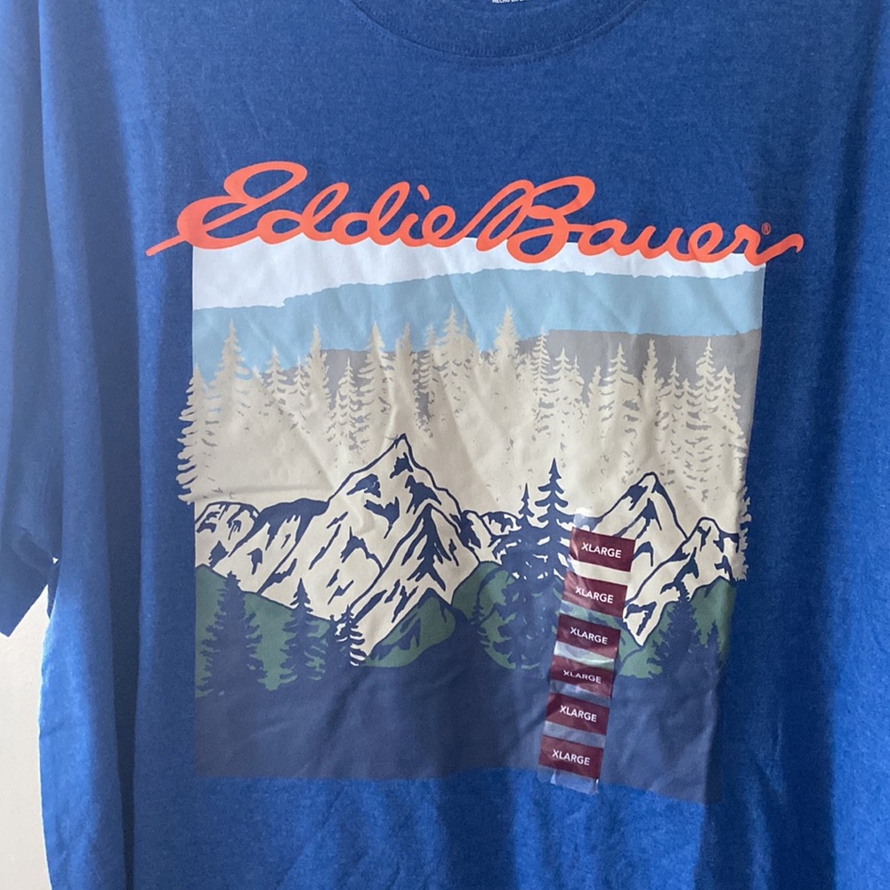 Eddie Bauer blue Graphic short sleeve t-shirt. Size XL. NWT. - Picture 4 of 8
